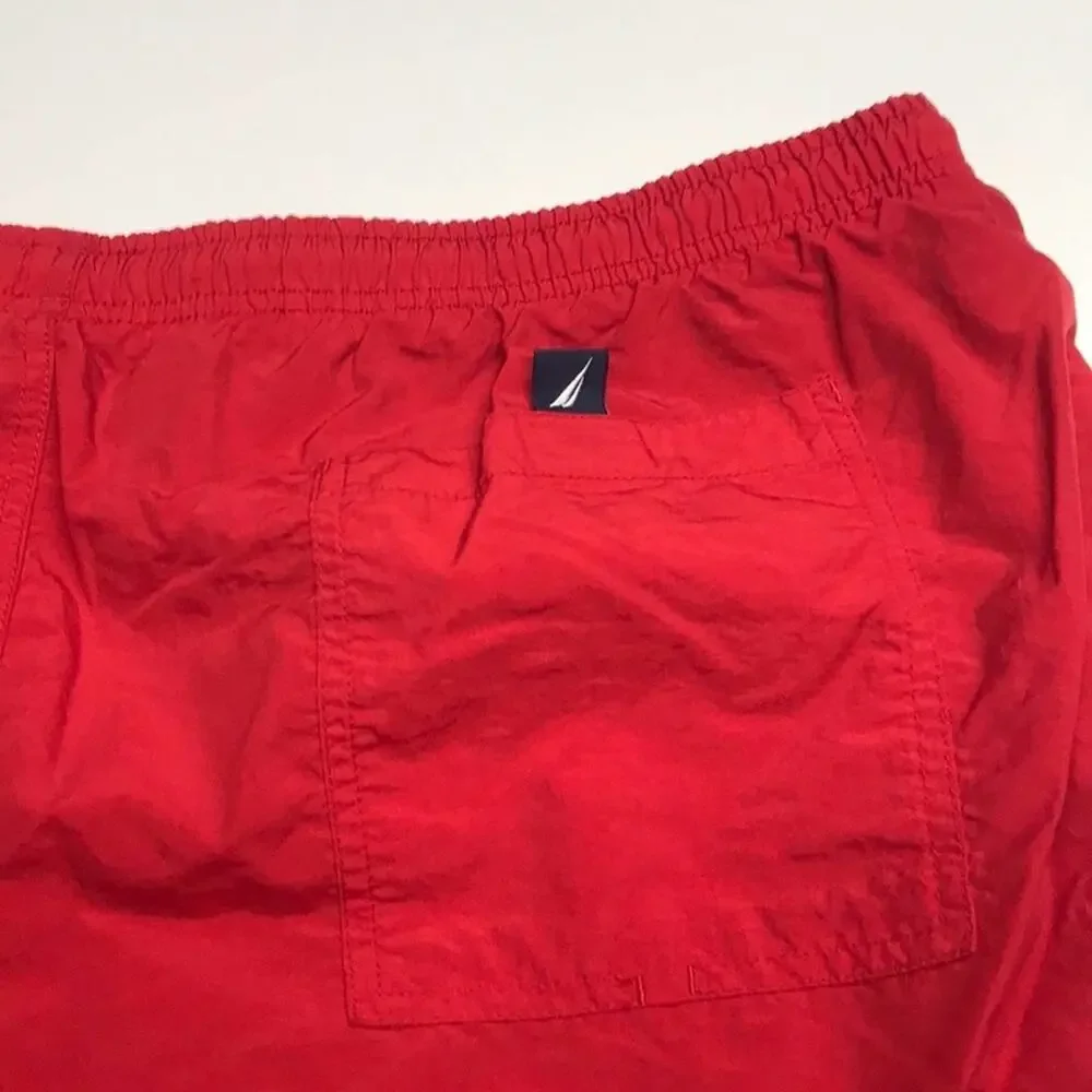NAUTICA Men’s 2XL Red Swimsuit Trunks
